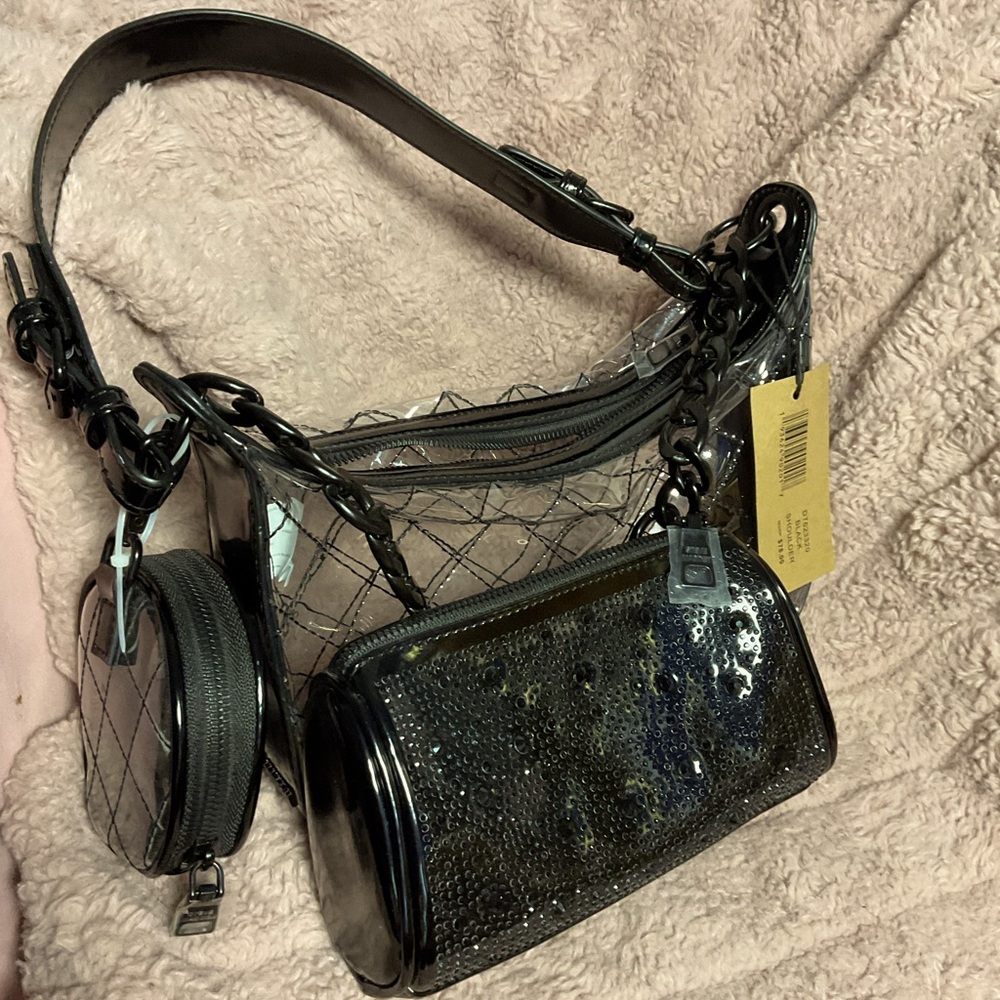 Steve Madden black bag set